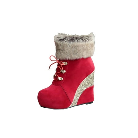 Womens Super Highheeled Wedgeheel Sequined Plush Boots For Summer Winter Cowboy Boots Shoes Cowgirl Western Trendy Hiking Work Boots for Rain Snow Weather
Womens Super Highheeled Wedgeheel Sequined Plush Boots For Summer Winter Cowboy Boots Shoes Cowgirl Western Trendy Hiking Work Boots for Rain Snow Weather