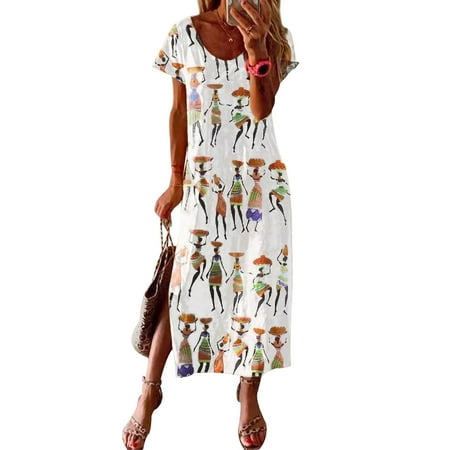 Sleep Dress For Women Summer Casual Long Pajamas Dress Loose Ethnic Short Sleeve Split Nightdress Nightwear Sleepwear
Sleep Dress For Women Summer Casual Long Pajamas Dress Loose Ethnic Short Sleeve Split Nightdress Nightwear Sleepwear