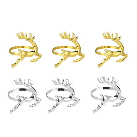 HEMOTON 6pcs Dinging Table Napkin Rings Christmas Themed Serviette Buckles Deer Shaped Napkin Buckles
HEMOTON 6pcs Dinging Table Napkin Rings Christmas Themed Serviette Buckles Deer Shaped Napkin Buckles