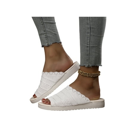 Crocowalk Women Flat Sandals Mesh Slides Comfort Slide Sandal Womens Casual Shoe Summer Backless Slip On Footbeds White 7
Crocowalk Women Flat Sandals Mesh Slides Comfort Slide Sandal Womens Casual Shoe Summer Backless Slip On Footbeds White 7
