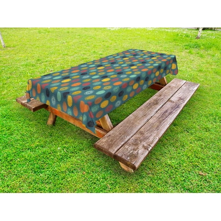 Modern Outdoor Tablecloth Geometrical Sketchy Abstract Image with Colorful Circles on Jade Green Backdrop Decorative Washable Fabric Picnic Tablecloth 58 X 104 Inches Multicolor by Ambesonne
Modern Outdoor Tablecloth Geometrical Sketchy Abstract Image with Colorful Circles on Jade Green Backdrop Decorative Washable Fabric Picnic Tablecloth 58 X 104 Inches Multicolor by Ambesonne