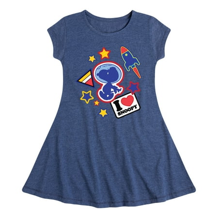 Peanuts - Space Snoopy Flair - Youth Girls Fit & Flare Dress
