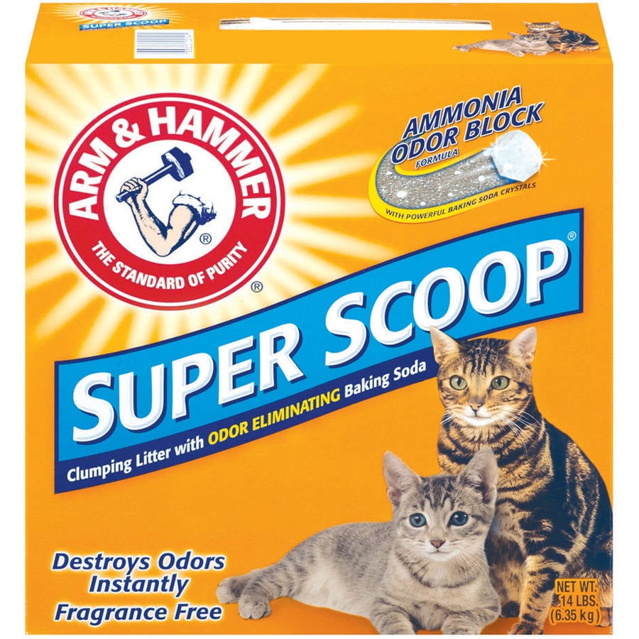 Arm \u0026amp; Hammer Super Scoop Clumping Fragrance Free Cat Litter 14 Lb ...