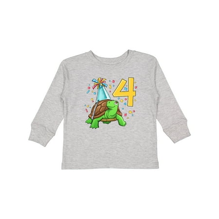 Inktastic 4th Birthday Cute Turtle in Party Hat with Confetti Gift Toddler Boy or Toddler Girl Long Sleeve T-Shirt
Inktastic 4th Birthday Cute Turtle in Party Hat with Confetti Gift Toddler Boy or Toddler Girl Long Sleeve T-Shirt