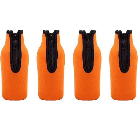 Beer Bottle Insulator Sleeve Zip-up Bottle Jackets. Keeps Beer Cold and Hands Warm. Enclosed Bottom
Beer Bottle Insulator Sleeve Zip-up Bottle Jackets. Keeps Beer Cold and Hands Warm. Enclosed Bottom