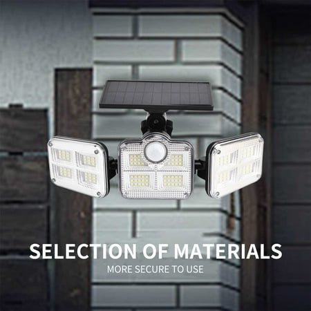 SHENGXINY Garden Light Clearance Three Headed Led Solar Wall Lamp Cross-Border Split Solar Courtyard Lamp Outdoor Human Body Induction Lamp