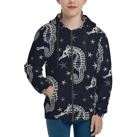 Hoodies for Women Seahorses skeleton starfish cool Long Sleeve Sweatshirt Drawstring Zip Up Hoodie with Pockets Teen Girl Clothes
Hoodies for Women Seahorses skeleton starfish cool Long Sleeve Sweatshirt Drawstring Zip Up Hoodie with Pockets Teen Girl Clothes
