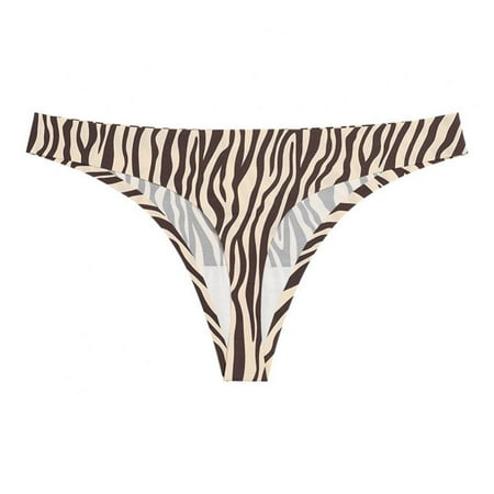 Popvcly 1 Pack Womens Seamless Panties T-back Thongs Leopard Print Bikini Low-rise Hipster Soft Stretch Underpants
Popvcly 1 Pack Womens Seamless Panties T-back Thongs Leopard Print Bikini Low-rise Hipster Soft Stretch Underpants