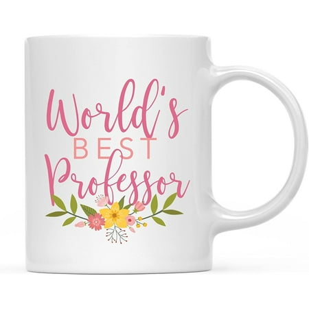 CTDream 11oz. Coffee Mug Gag World s Best Professor Floral Design 1-Pack Beautiful Unique Flower Coffee Cup Birthday Christmas Present Ideas for Her Women Wife Sister
CTDream 11oz. Coffee Mug Gag World s Best Professor Floral Design 1-Pack Beautiful Unique Flower Coffee Cup Birthday Christmas Present Ideas for Her Women Wife Sister