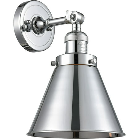 Polished Chrome Tone Wall Sconces 8 Wide Steel/Cast Brass Medium Base LED 1 Light Fixture
Polished Chrome Tone Wall Sconces 8 Wide Steel/Cast Brass Medium Base LED 1 Light Fixture