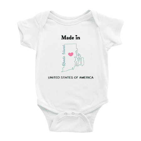 Made In Rhode Island United States of America Baby Clothing Bodysuit 0-3 Months
Made In Rhode Island United States of America Baby Clothing Bodysuit 0-3 Months
