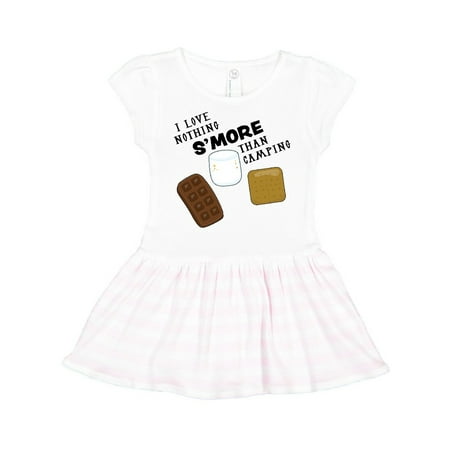 Inktastic I Love Nothing S More than Camping Gift Toddler Girl Dress