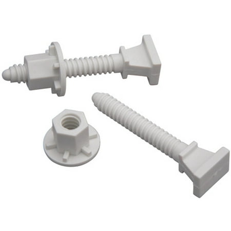 2PC Plumb Pak PP835-19 2 3/8 Inch Toliet Bolts Open Cap Nut