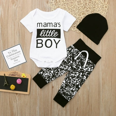 RPVATI Newborn Infant Baby Toddler Clothes Letter Printed Short Sleeve Bodysuit + Pants Hat 3 Pieces Summer Outfits Set
RPVATI Newborn Infant Baby Toddler Clothes Letter Printed Short Sleeve Bodysuit + Pants Hat 3 Pieces Summer Outfits Set