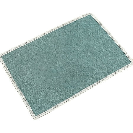 Farfi Table Mat Lace Design Good Heat Insulation Polyester Cotton Rectangle Kitchen Dining Table Plate Mat for Home (Blue)
Farfi Table Mat Lace Design Good Heat Insulation Polyester Cotton Rectangle Kitchen Dining Table Plate Mat for Home (Blue)
