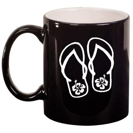 Flip Flops With Hibiscus Ceramic Coffee Mug Tea Cup Gift for Her Him Men Women Mom Dad Daughter Son Wife Husband Friend Birthday Sandals Hawaiian Flower Housewarming (11oz Gloss Black)
Flip Flops With Hibiscus Ceramic Coffee Mug Tea Cup Gift for Her Him Men Women Mom Dad Daughter Son Wife Husband Friend Birthday Sandals Hawaiian Flower Housewarming (11oz Gloss Black)