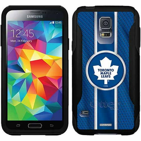 Toronto Maple Leafs Jersey Stripe Design on OtterBox Commuter Series Case for Samsung Galaxy S5