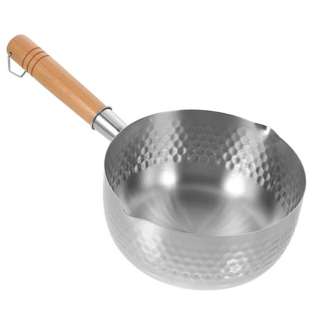 Stainless Steel Saucepan with Wood Handle Flat Bottom Pot Cooking Pot for Ramen Milk
Stainless Steel Saucepan with Wood Handle Flat Bottom Pot Cooking Pot for Ramen Milk