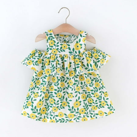 Toddler Dress Summer Toddler Baby Girls Floral Print Cotton Dress Ruffled Drop Shoulder Dress
Toddler Dress Summer Toddler Baby Girls Floral Print Cotton Dress Ruffled Drop Shoulder Dress