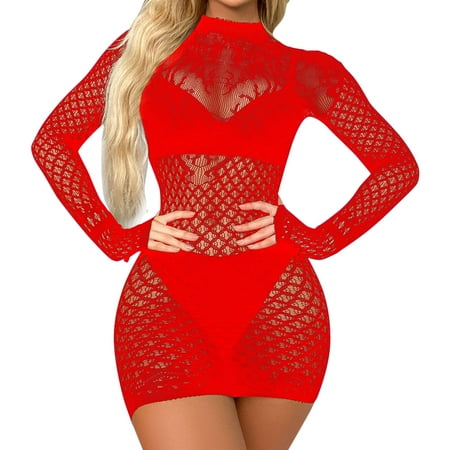 AIYUQ.U Womens Transparent Pajamas Underwear Mesh Long Sleeves Backless Dress Pajamas Underwear
AIYUQ.U Womens Transparent Pajamas Underwear Mesh Long Sleeves Backless Dress Pajamas Underwear