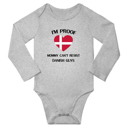 I m Proof Mommy Can t Resist Danish Guys Baby Long Sleeve Bodysuits Unisex Gifts (Gray 18 Months)
I m Proof Mommy Can t Resist Danish Guys Baby Long Sleeve Bodysuits Unisex Gifts (Gray 18 Months)