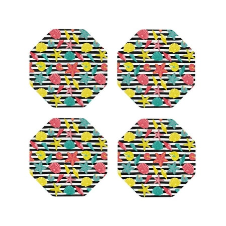 Drink Coasters Set of 4 Colorful Sea Shell Leather Coasters for Coffee Table Protector Heat Resistant Cute Coasters for Home Decor Housewarming Gifts Bar Kitchen 4 Inch Octagon
Drink Coasters Set of 4 Colorful Sea Shell Leather Coasters for Coffee Table Protector Heat Resistant Cute Coasters for Home Decor Housewarming Gifts Bar Kitchen 4 Inch Octagon
