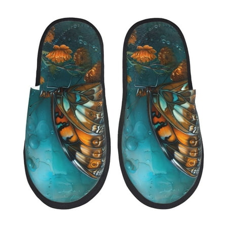 Disketp Elegant Butterfly And Flowers Fuzzy House Memory Foam Slippers Furry Fur Lined Bedroom Shoes Cozy Indoor-Medium
Disketp Elegant Butterfly And Flowers Fuzzy House Memory Foam Slippers Furry Fur Lined Bedroom Shoes Cozy Indoor-Medium