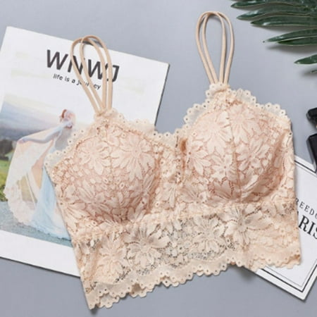 Yuelianxi Women Fashion Bra Top Solid Vest Lace Seamless Breathable Push Up Top Underwear
Yuelianxi Women Fashion Bra Top Solid Vest Lace Seamless Breathable Push Up Top Underwear