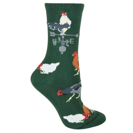 Rooster Green Large Cotton Socks (6 Pack)