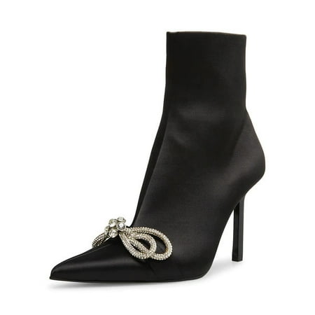Steve Madden Elegant Black Satin Stiletto Heel Pointed Toe Rhinestone Bow Bootie (Black Satin 10)
Steve Madden Elegant Black Satin Stiletto Heel Pointed Toe Rhinestone Bow Bootie (Black Satin 10)