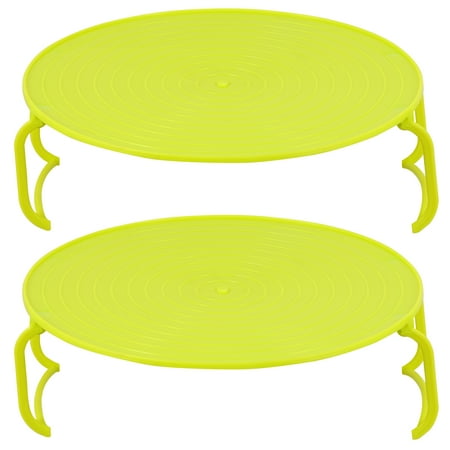 2pcs Microwave Oven Tray Racks Heating Steaming Trays Kitchen Storage Racks