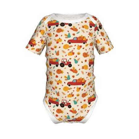 Junzan Pumpkins On Red Car And Tractor Print Short-Sleeve Baby Climbing Clothes Bodysuits for Infant One-Piece for Baby Boys & Girls Baby Clothes Baby Romper with Snap Closure-12 Months
Junzan Pumpkins On Red Car And Tractor Print Short-Sleeve Baby Climbing Clothes Bodysuits for Infant One-Piece for Baby Boys & Girls Baby Clothes Baby Romper with Snap Closure-12 Months
