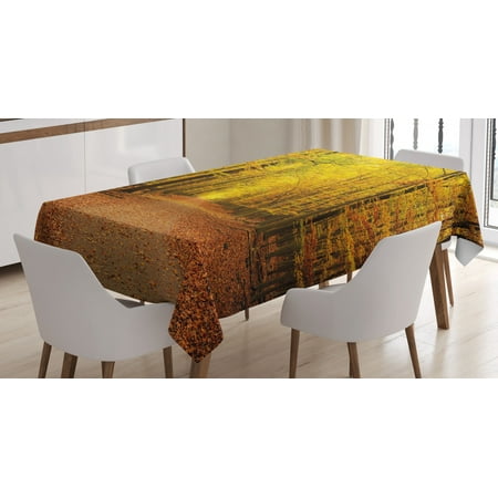 Fall Decor Tablecloth Seasonal Park Foliage Pathway Scenic Environment Leaves Branches Rectangular Table Cover for Dining Room Kitchen 60 X 84 Inches Light Green Orange Brown by Ambesonne
Fall Decor Tablecloth Seasonal Park Foliage Pathway Scenic Environment Leaves Branches Rectangular Table Cover for Dining Room Kitchen 60 X 84 Inches Light Green Orange Brown by Ambesonne