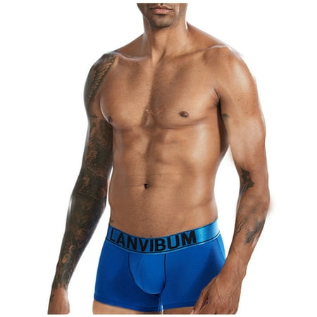 BIZIZA Comfort Male Soft Briefs for Men Breathable Underwear Stretch Pouch Trunks Blue L
BIZIZA Comfort Male Soft Briefs for Men Breathable Underwear Stretch Pouch Trunks Blue L