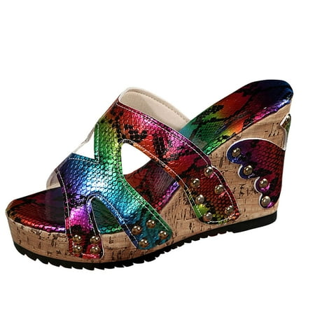 H Sandals for Women Snakeskin Cool Slippers Female Soft Soled Non Slip Wear Resisting Flat Beach Flops Lady Sandals Women Slippers Women s Wedge Sandals Size 9w
H Sandals for Women Snakeskin Cool Slippers Female Soft Soled Non Slip Wear Resisting Flat Beach Flops Lady Sandals Women Slippers Women s Wedge Sandals Size 9w