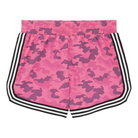 KIDPIK Girls Pull On Pink Camouflages Track Short Size: 2T - XXL (16)