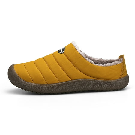 Calceus Mens Womens Comfortable Faux Fur Lined Slippers Anti-Skid Rubber Sole Indoor Outdoor Slippers Yellow 10
Calceus Mens Womens Comfortable Faux Fur Lined Slippers Anti-Skid Rubber Sole Indoor Outdoor Slippers Yellow 10