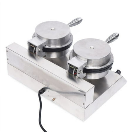 Commercial 110v Electric Nonstick Ice Cream Waffle Cone Baker Maker Machine