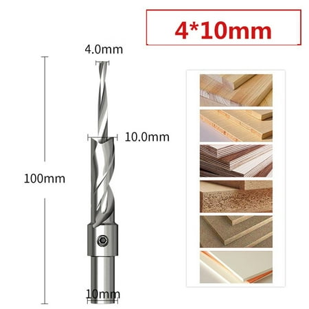 BAMILL Woodworking Countersink Drill Bit Salad Drill Step Drill With Double Hole Opener