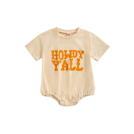 Qtinghua Newborn Infant Baby Girl Boy Halloween Clothes Letter Print Romper Short Sleeve Jumpsuit Bodysuit Beige 6-12 Months
Qtinghua Newborn Infant Baby Girl Boy Halloween Clothes Letter Print Romper Short Sleeve Jumpsuit Bodysuit Beige 6-12 Months