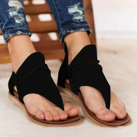 Hvyes Women s Gladiator Sandals Ladies Summer Casual Flat Heel Slip On Sandals Comfy Vintage Sandals with Back Zipper
Hvyes Women s Gladiator Sandals Ladies Summer Casual Flat Heel Slip On Sandals Comfy Vintage Sandals with Back Zipper