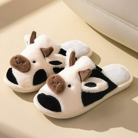 QWZNDZGR NEW Cute Animal Plush Slippers for Women Girls Fluffy Winter Warm Furry Slippers Woman Cartoon Milk Cow Home Cotton Shoes Slides
QWZNDZGR NEW Cute Animal Plush Slippers for Women Girls Fluffy Winter Warm Furry Slippers Woman Cartoon Milk Cow Home Cotton Shoes Slides