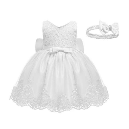 HIBRO Baby Girls Lace Bowknot Princess Wedding Formal Tutu Dress+Headband Set Clothes Features Toddler Valentines Dress Simple Pack
HIBRO Baby Girls Lace Bowknot Princess Wedding Formal Tutu Dress+Headband Set Clothes Features Toddler Valentines Dress Simple Pack