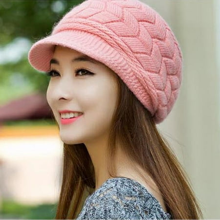 VBXOAE Autumn and Winter Wild Beley D-uck Thickened Warm Knit with Hood