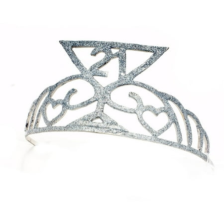 Sunnywood Cheers 21 Glitter Tiara Adult Costume Accessory
