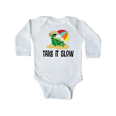 Inktastic Turtle Take it Slow Gift Baby Boy or Baby Girl Long Sleeve Bodysuit
Inktastic Turtle Take it Slow Gift Baby Boy or Baby Girl Long Sleeve Bodysuit