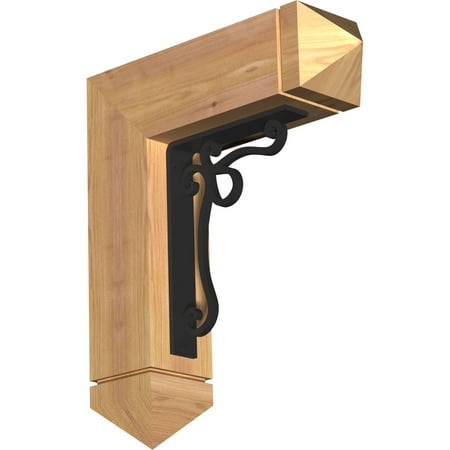 3 1/2 W x 15 1/2 D x 18 H Orleans Arts & Crafts Ironcrest Smooth Bracket Western Red Cedar (1 1/2 W x 7 1/2 D x 10 H Iron Bracket)
3 1/2 W x 15 1/2 D x 18 H Orleans Arts & Crafts Ironcrest Smooth Bracket Western Red Cedar (1 1/2 W x 7 1/2 D x 10 H Iron Bracket)
