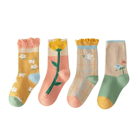 Baby Toddlers Girls Sock Mid Calf Length Socks 4 Pair Antislip Long Stockings Ruffled School Socks First Walkers
Baby Toddlers Girls Sock Mid Calf Length Socks 4 Pair Antislip Long Stockings Ruffled School Socks First Walkers