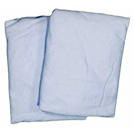 Cradle 2 Pack Value Jersey Fitted Sheet Blue by American Baby Company