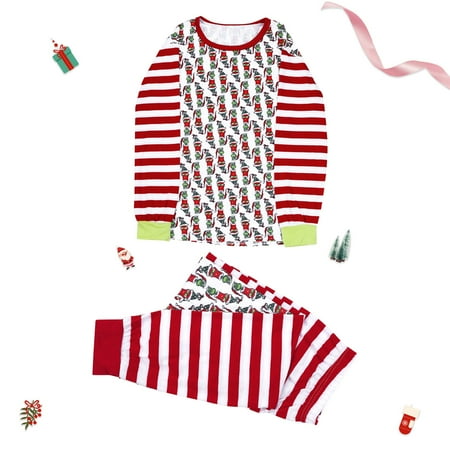 Christmas Catoon Stripe Print Tops And Pants Clothes Set Xmas Family Matching Pajamas
Christmas Catoon Stripe Print Tops And Pants Clothes Set Xmas Family Matching Pajamas